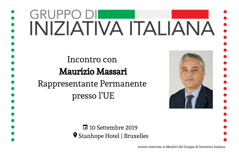 Incontro con Maurizio Massari|Rappresentante Permanente d’Italia presso l’UE