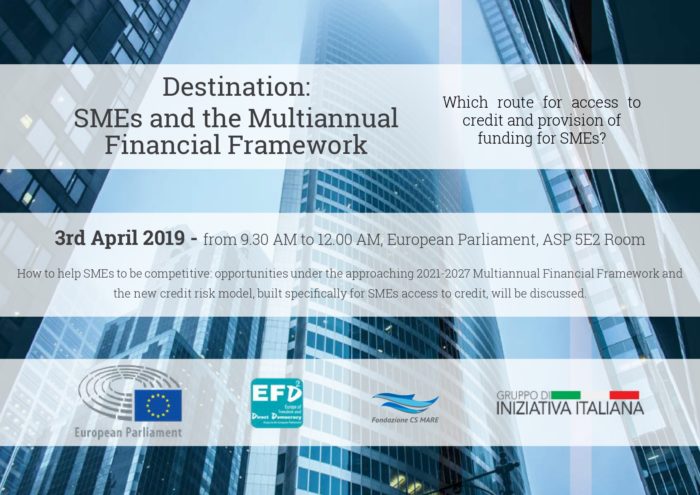Destination: SMEs and the Multiannual financial framework