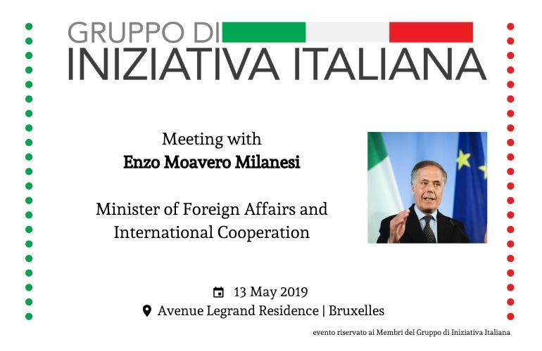 Meeting with Enzo Moavero Milanesi – Minister of Foreign Affairs and International Cooperation