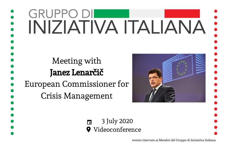 Meeting with Janez Lenarčič | European Commissioner for Crisis Management