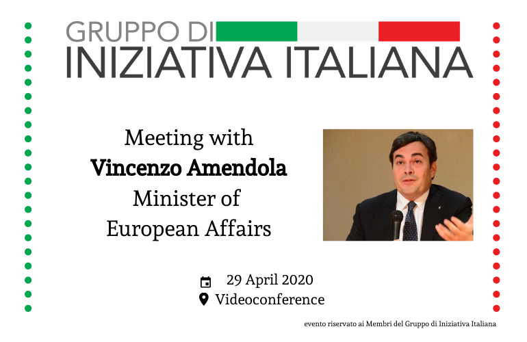 Meeting with Vincenzo Amendola| Minister of European Affairs