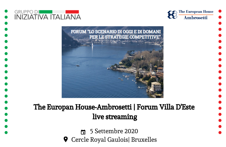The European House-Ambrosetti Forum Villa d’Este|Intelligence on the World, Europe and Italy