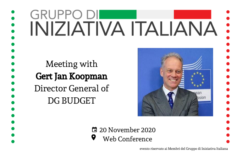 Meeting with Gert Jan Koopman | Director General for Budget