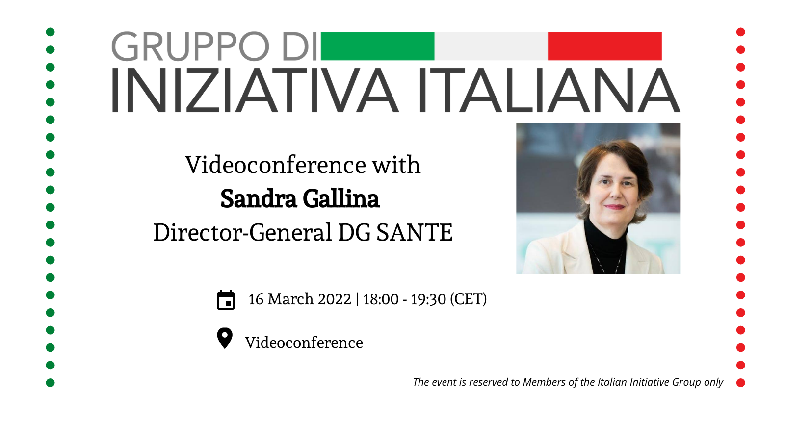 In conversation with Sandra Gallina | Director-General DG SANTE