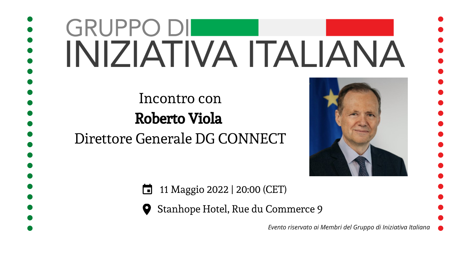 Incontro con Roberto Viola | Director-General DG CONNECT della Commissione Europea