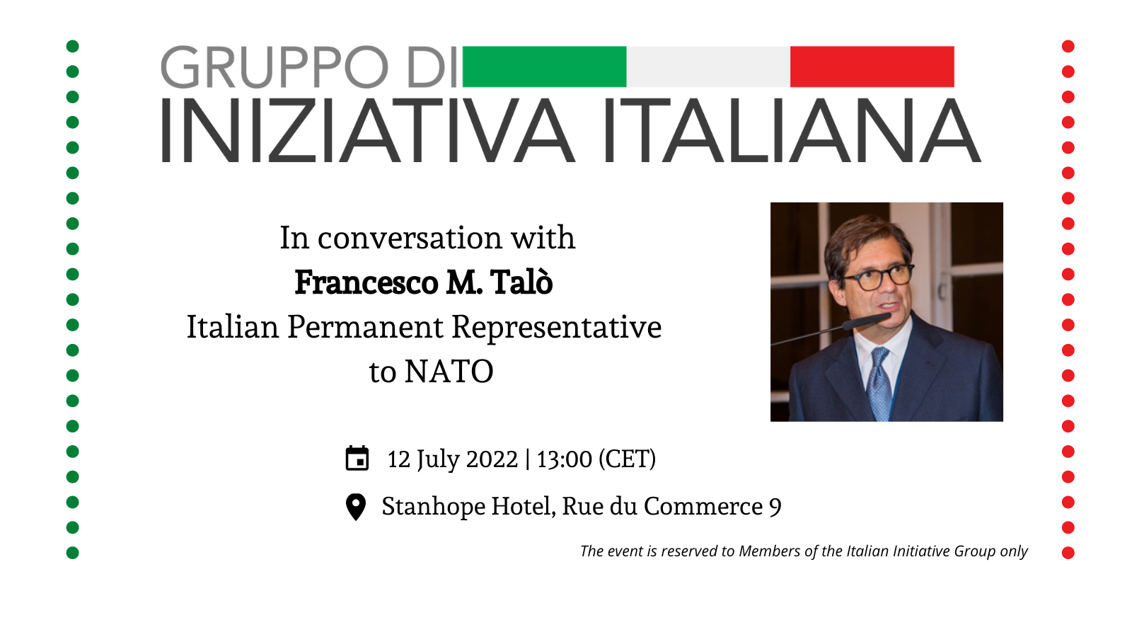 In conversation with Francesco M. Talò | Italian Permanent Representative to NATO