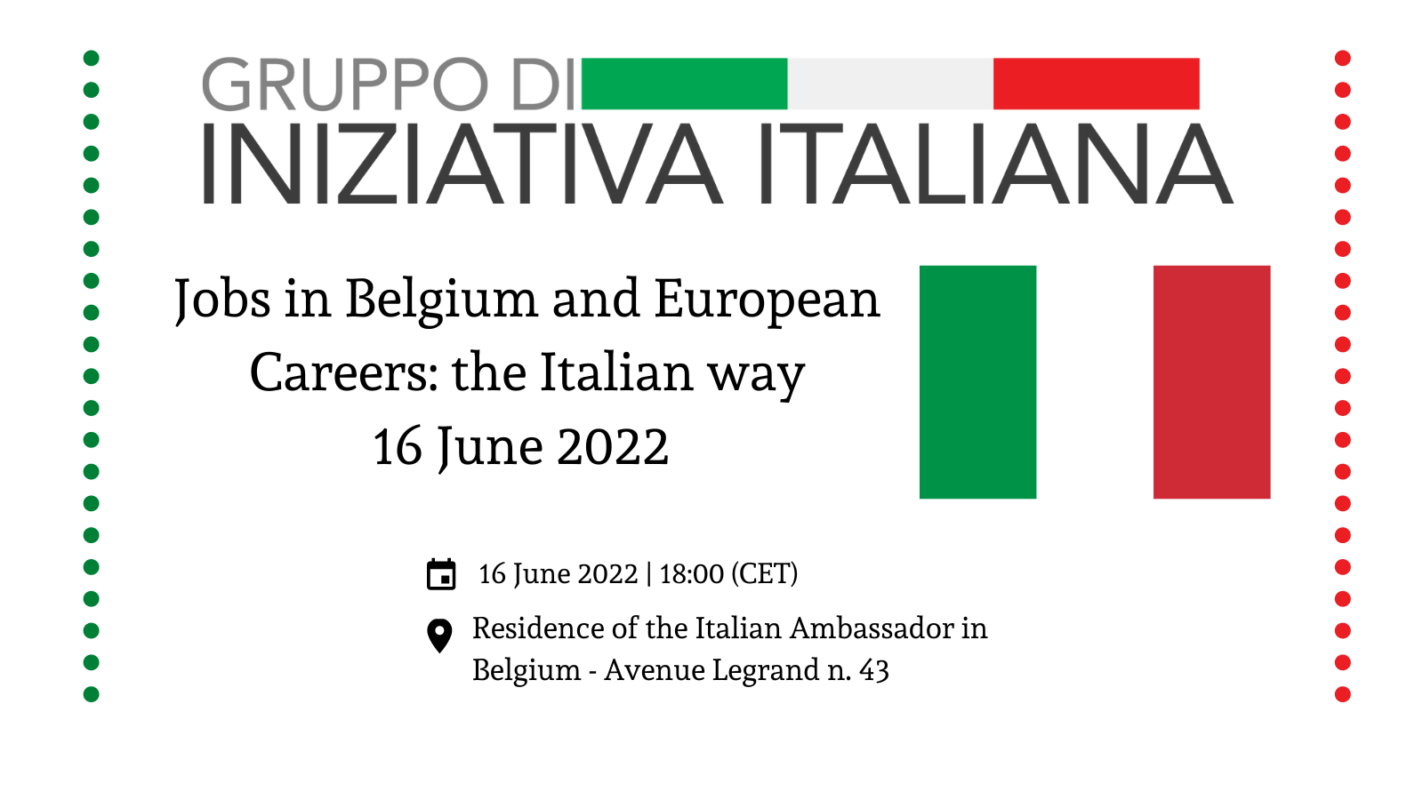 Jobs in Belgium and European Careers: the Italian way. Talent recruiting and development in the service of the Italian system