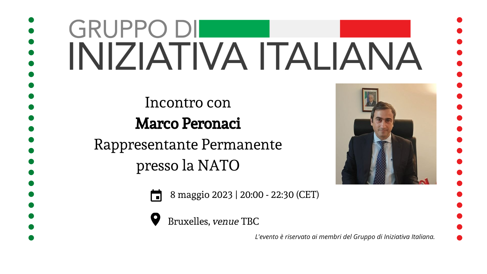 Incontro con Marco Peronaci – Rappresentante Permanente presso la NATO