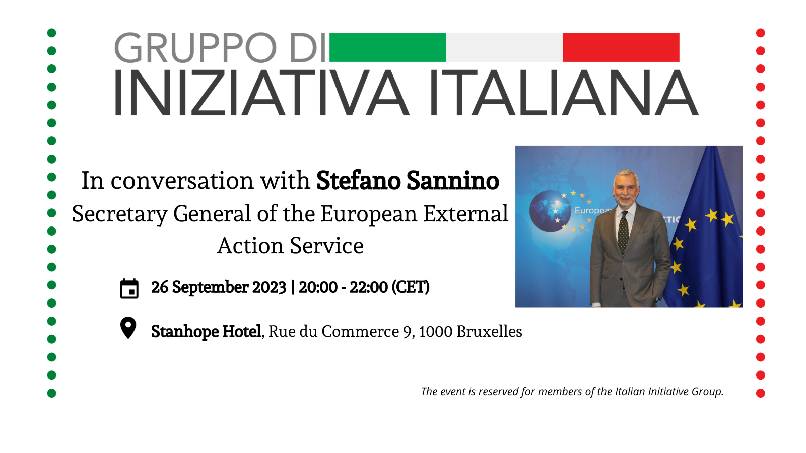In conversation with Stefano Sannino | Secretary General of the European External Action Service