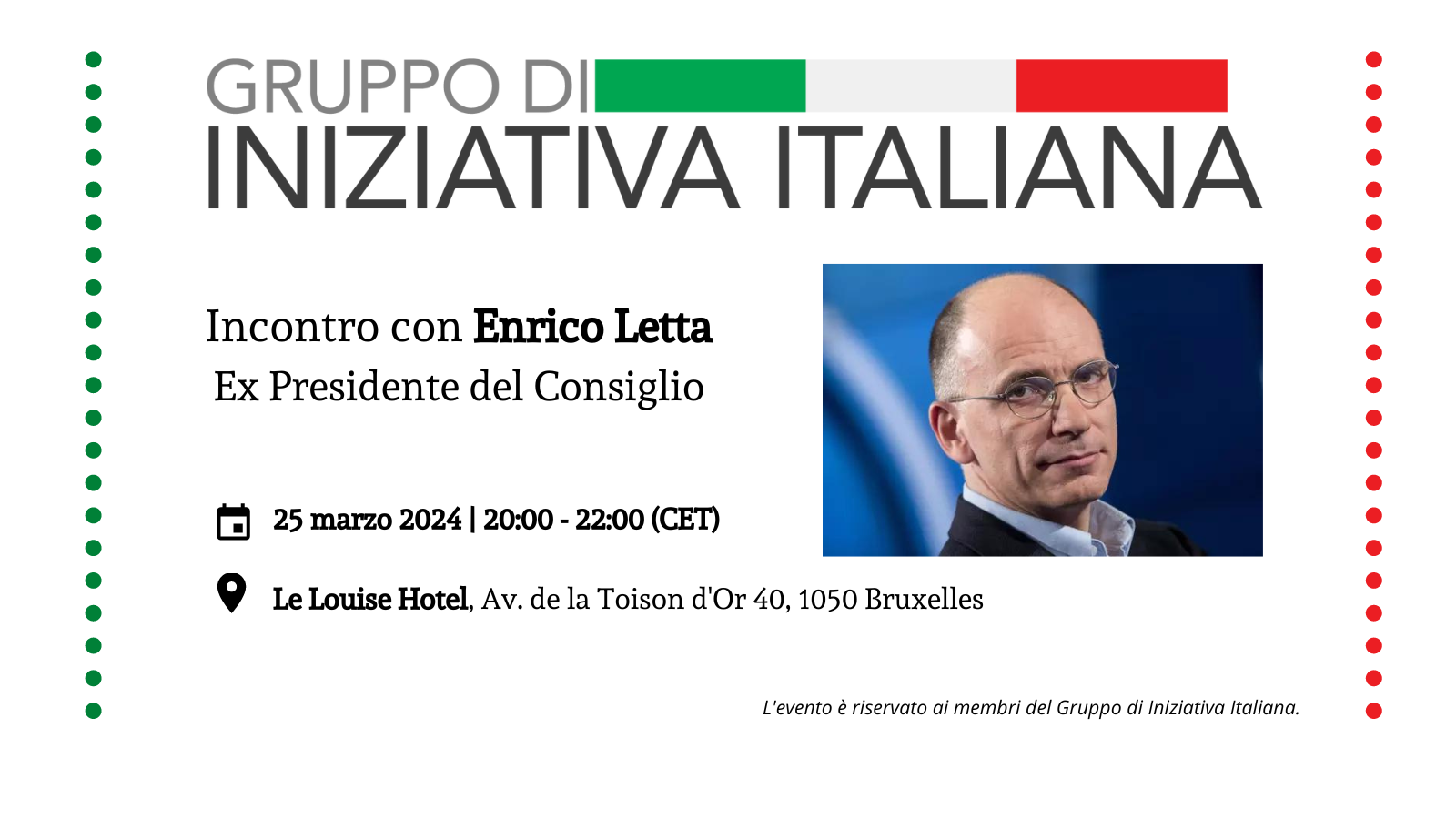 Incontro con Enrico Letta | Ex Presidente del Consiglio