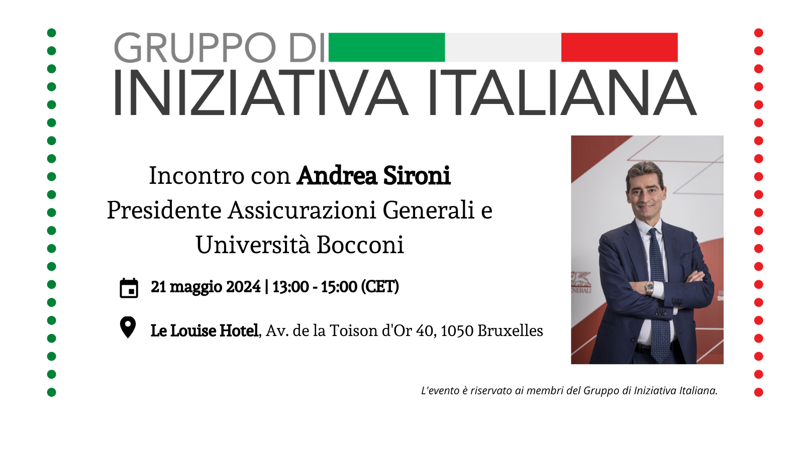 Incontro con Andrea Sironi | Presidente Assicurazioni Generali e Università Bocconi