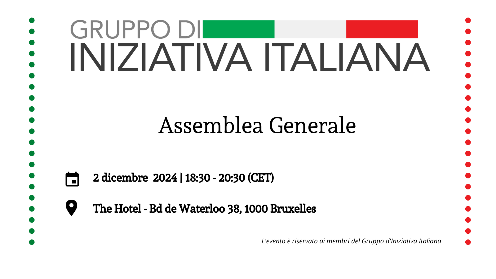 Assemblea Generale del Gruppo di Iniziativa Italiana