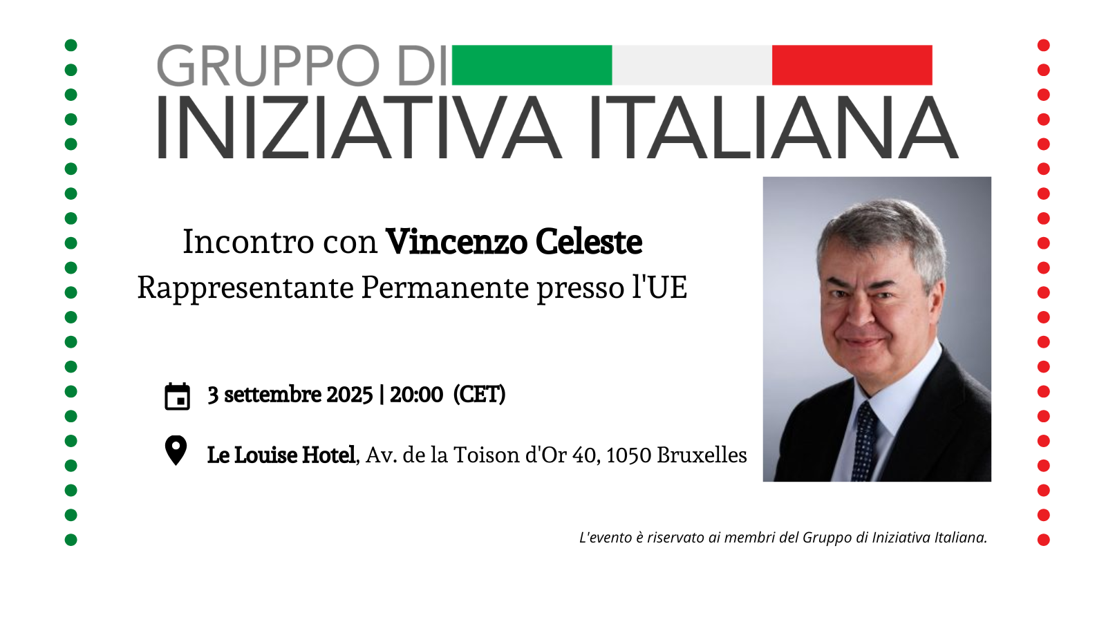 Incontro con Vicenzo Celeste | Rappresentante permanente presso l’UE